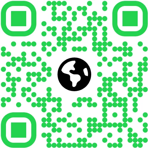An example of a static QR Code that leads to www.simpleqr.co